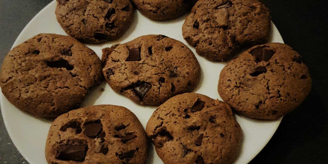 Recette cookies aux pépites de chocolat et beurre de cacahuète
