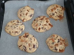 Cookies caramel pépites chocolat