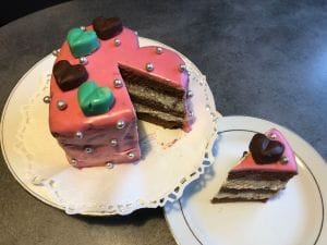 LE COEUR DE L'AMOUR - Gâteau