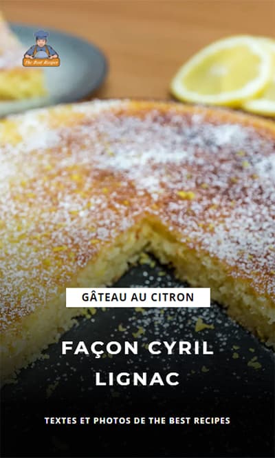 Recette Web Story Gâteau citron Cyril Lignac