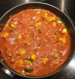 Gratin de courgettes sauce tomate mozzarella