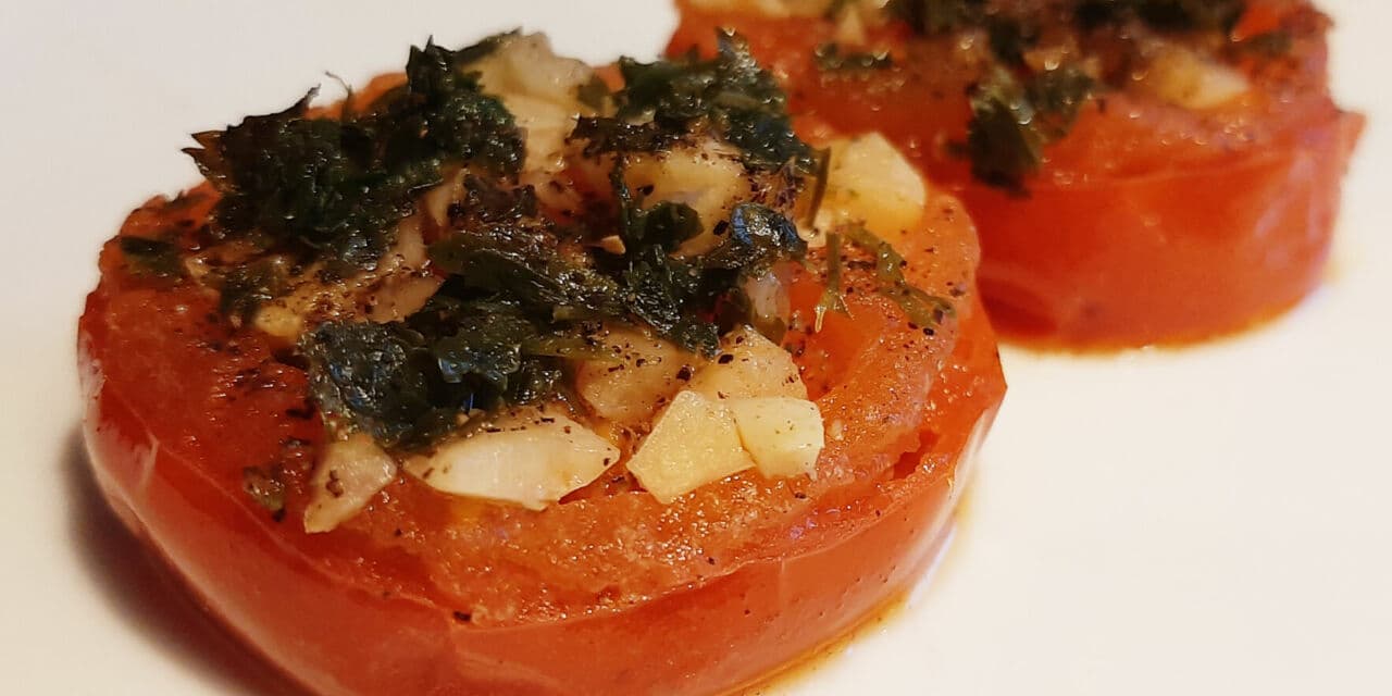 Recette de Tomates provençales à la poêle faciles à faire (sans gluten)