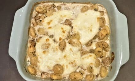 Recette de Gnocchis sauce aux champignons gratinés à la mozzarella