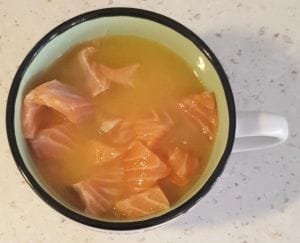 Risotto asperges vertes, orange et saumon mariné de Cyril Lignac
