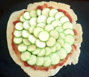 Tarte à la courgette et au pesto