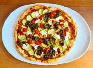 Tarte à la courgette et au pesto