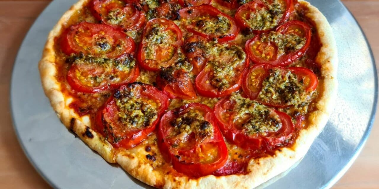 Recette de Tarte à la tomate au pesto