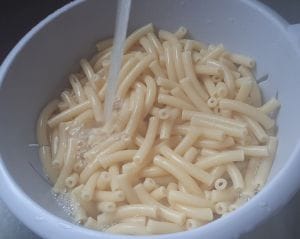 Gratin de pâtes macaroni au fromage bleu de bresse