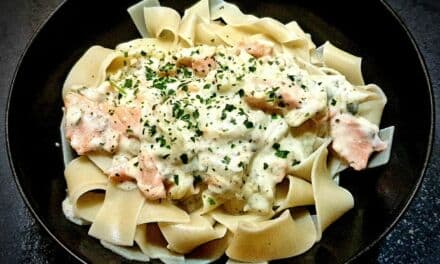 Recette de Pappardelle au saumon fumé