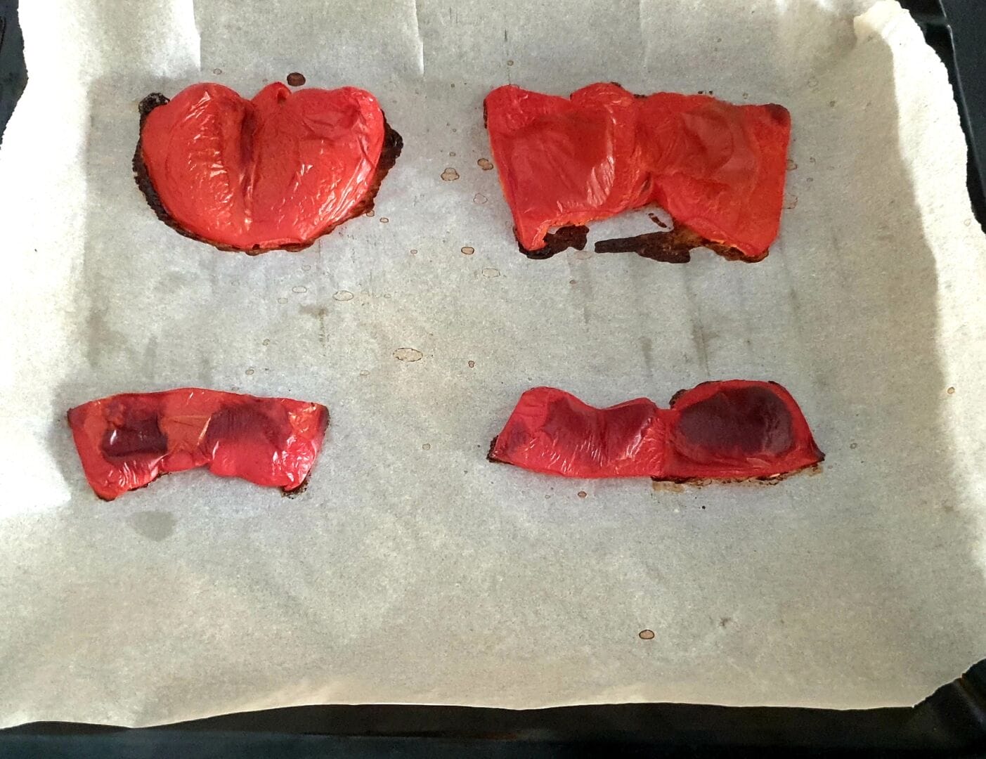 Recette poivrons au four. Comment enlever facilement la peau du poivron