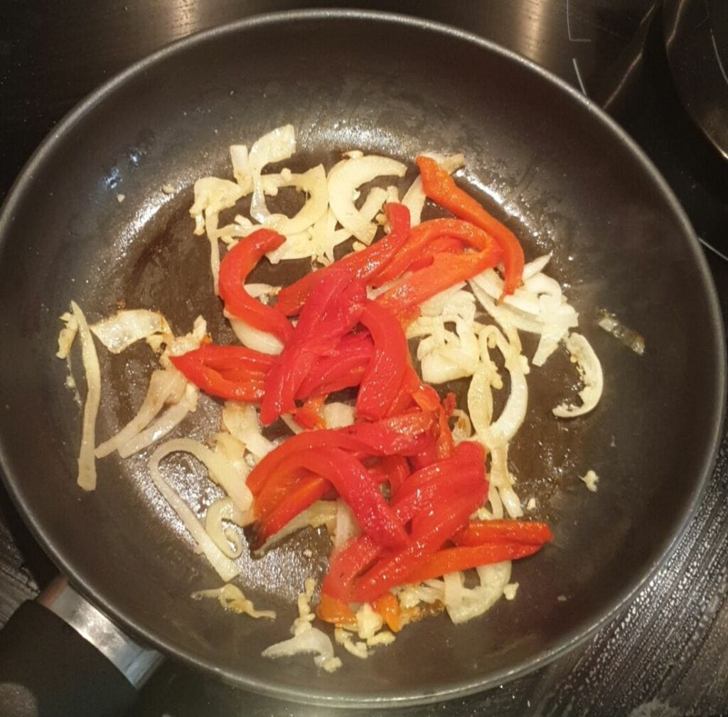 Riz à la crème fraiche et aux poivrons. Recette estivale pleine de