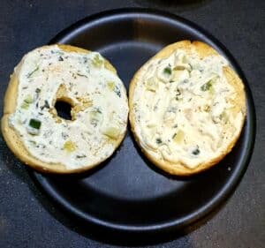 Bagel saumon fumé et tzaziki