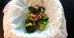 Papillote saumon et brocolis