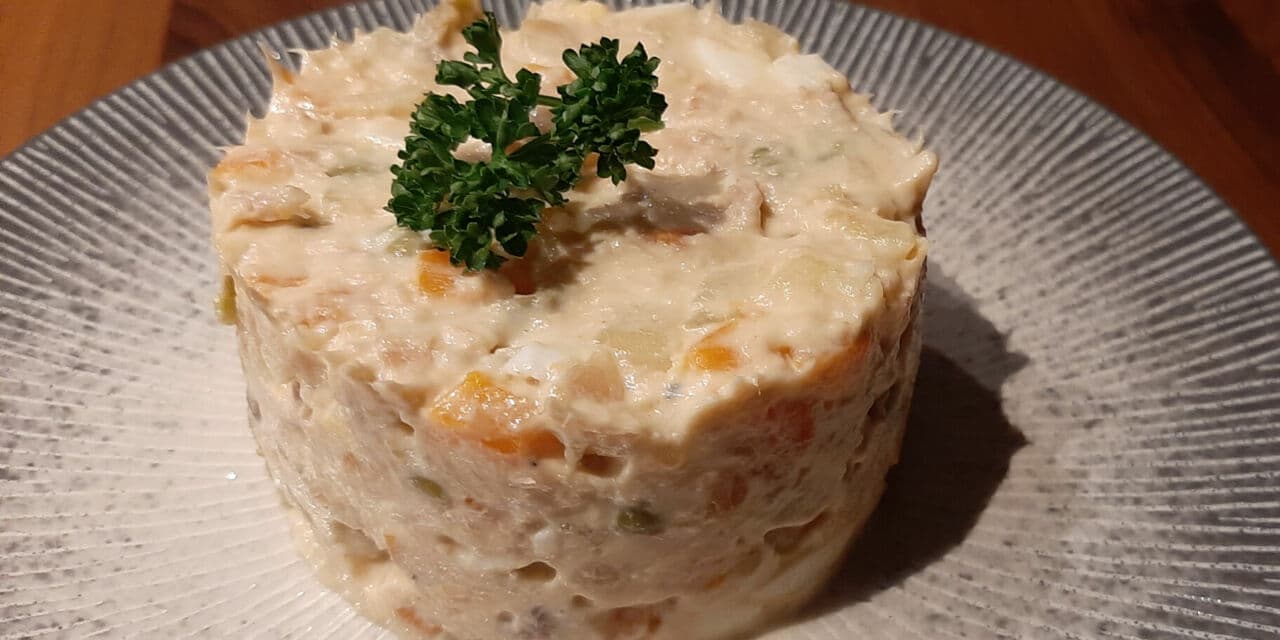 Salade Russe ou ensalada rusa. Une recette Espagnole parfaite en tapas