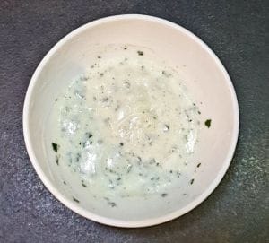 Patate douce et sauce yaourt