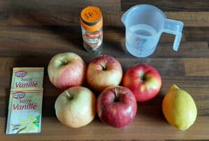 Pomme gala en compote