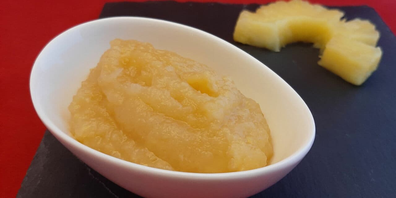 Compote ananas et pomme choupette. Un dessert simple et gourmand !