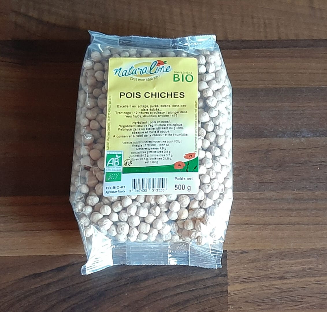 Cuisson des pois chiches secs à l