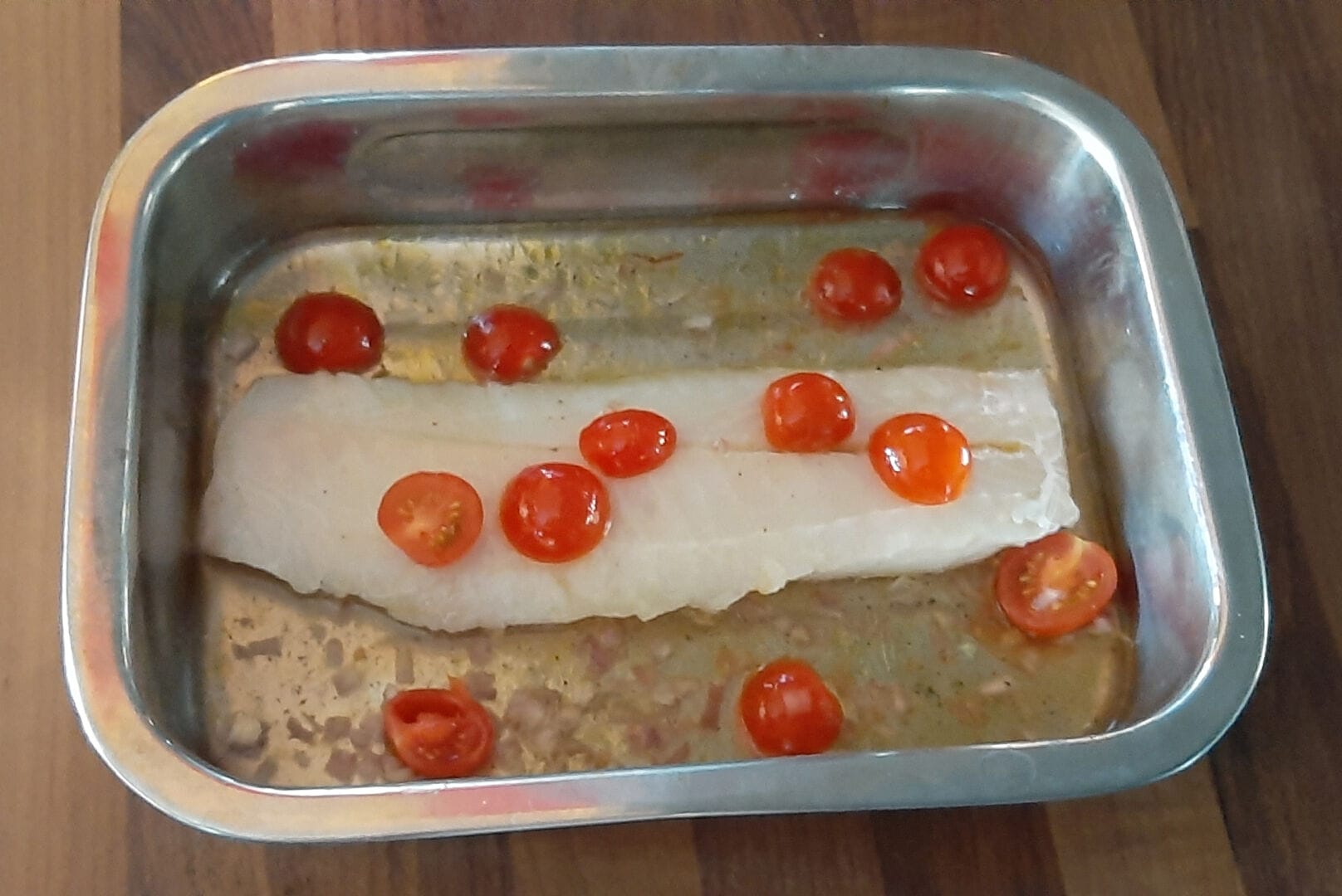 Dos De Cabillaud Au Four. Recette De Poisson Marin Gourmande