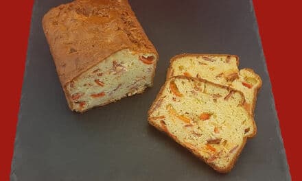 Cake chorizo poivron. Une recette parfaite pour un apéritif salé.