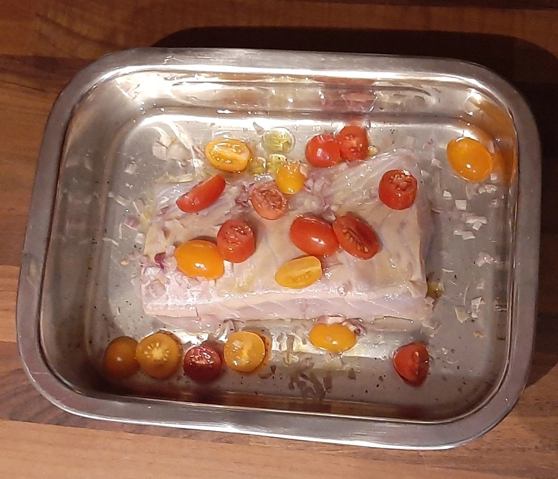 Dos de lieu noir au four. Une recette de poisson facile et rapide.