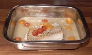 Dos de lieu noir au four