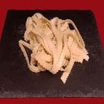 Mafaldine pasta. Une recette italienne de pâtes fraîches maison.