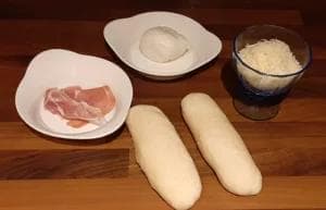 Panini maison jambon mozza