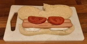 Saucisses knacki mozza tomate