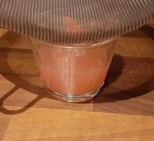 Coupe de champagne au fruit