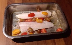 Filet de merlu au four. Une recette de poisson de méditerranée