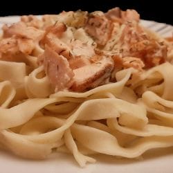 Tagliatelles au saumon frais recette italienne