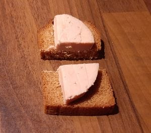 Toasts foie gras pain épices