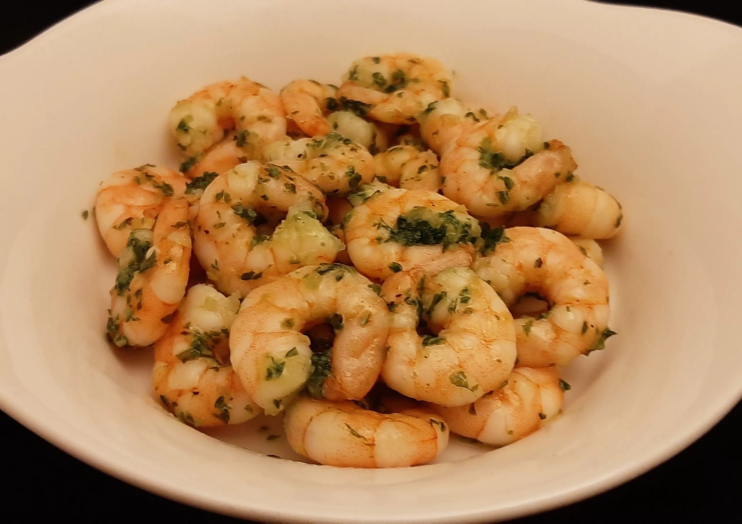 Crevettes au beurre d&amp;#39;escargot. Recette avec de l&amp;#39;ail et du persil