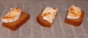 Toast pain d'épices chèvre miel