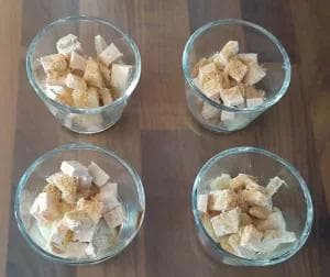 Verrines poire foie gras