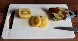 Gâteau kiwi jaune et vert