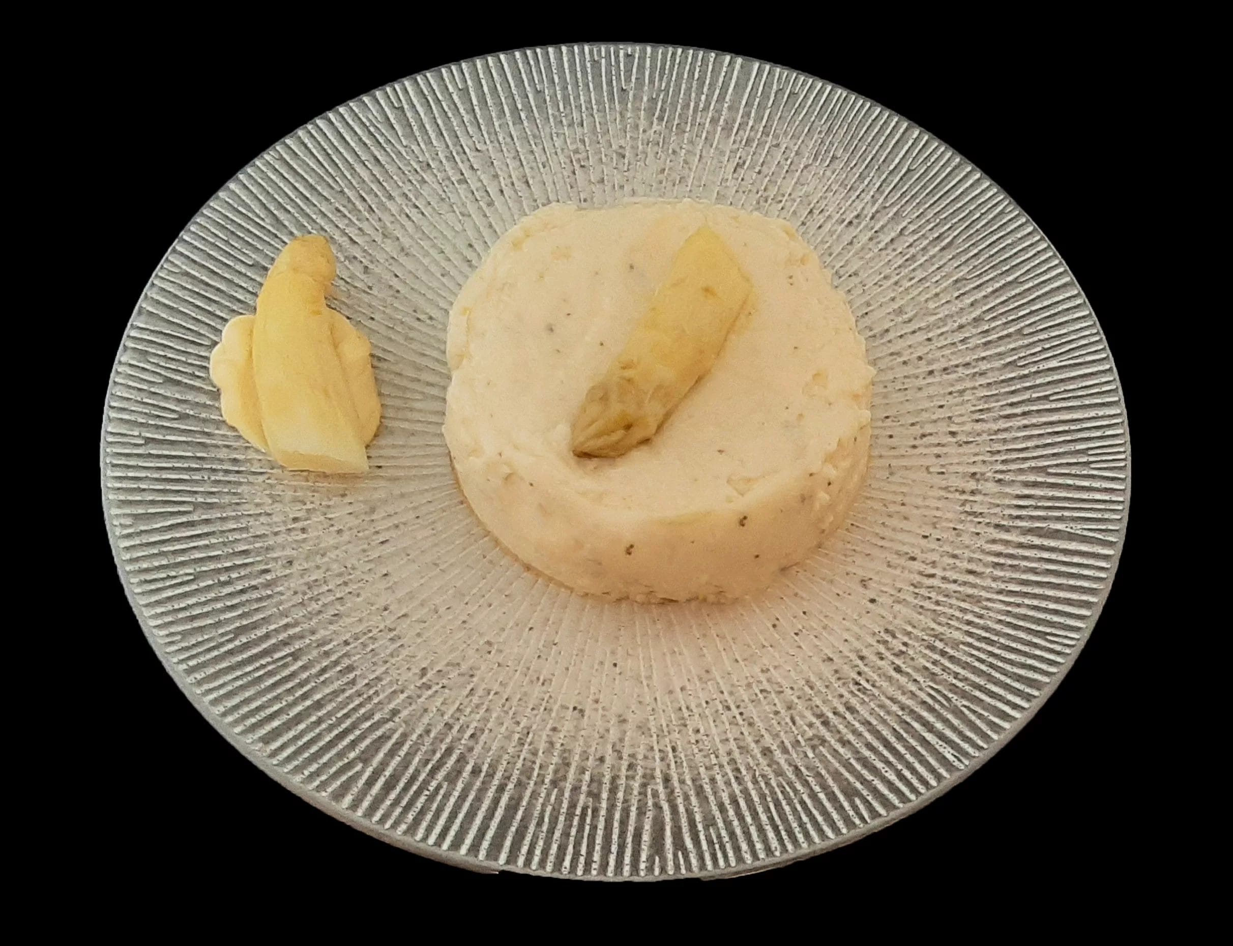 Flan aux asperges blanches. Une recette d'entrée facile et rapide.