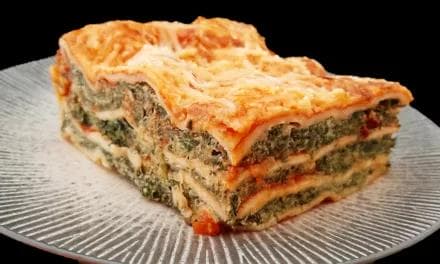 Lasagnes aux épinards et ricotta. Une recette italienne végétarienne !
