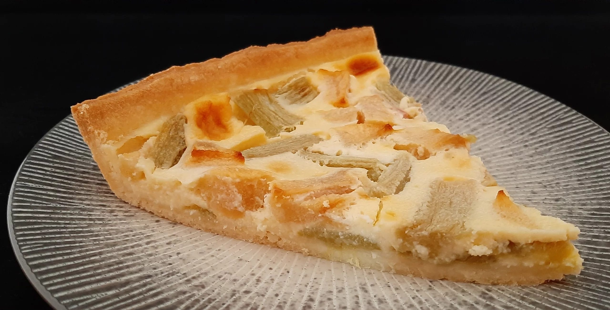 Tarte pommes rhubarbe