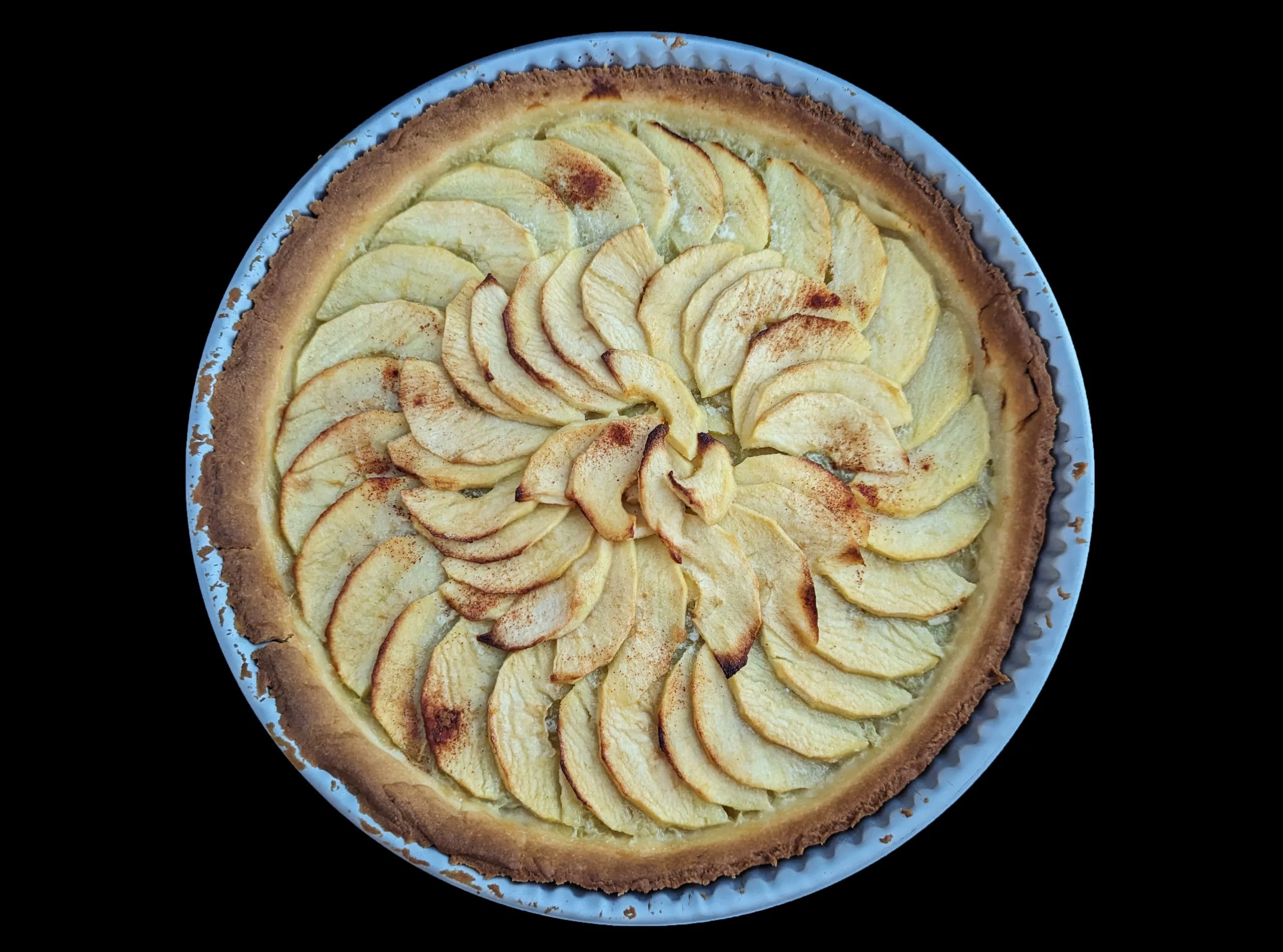 Recette tarte aux pommes compote rhubarbe