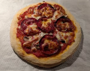 Pizza chorizo recette